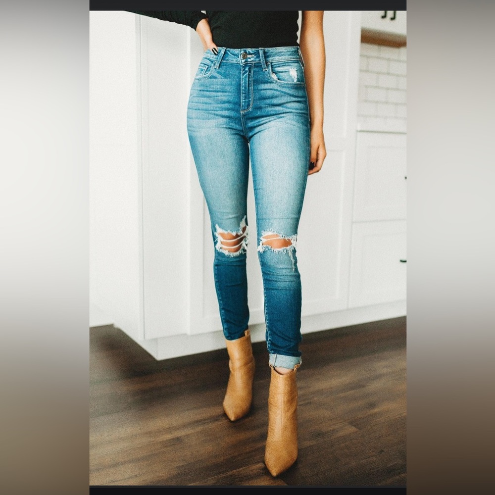 Distressed Cello jeans